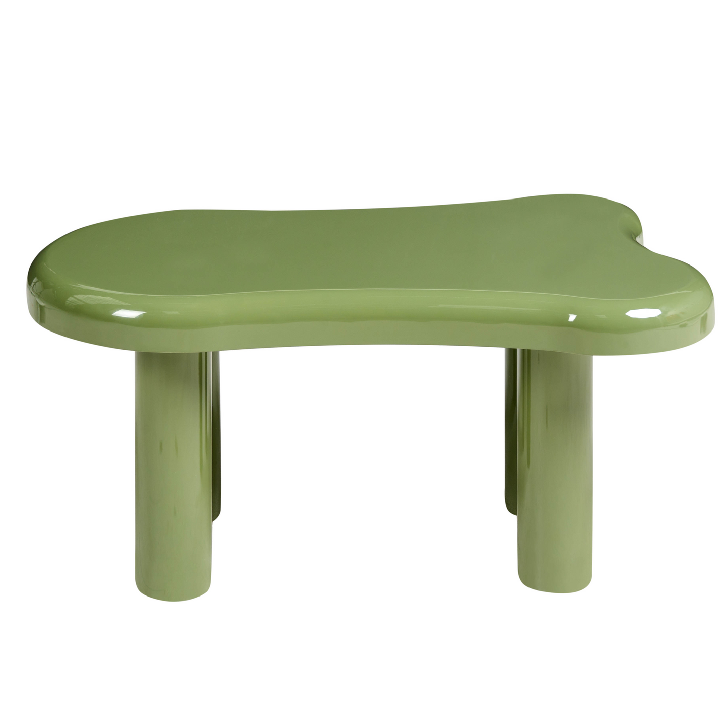 Ethos Green Oval MDF Coffee Table 93x60x44 Modern Minimalist