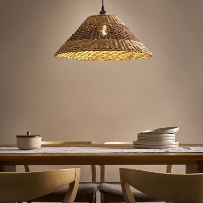 Pendant Lamp Paper Rope Natural Ceiling Light Plaited Shade