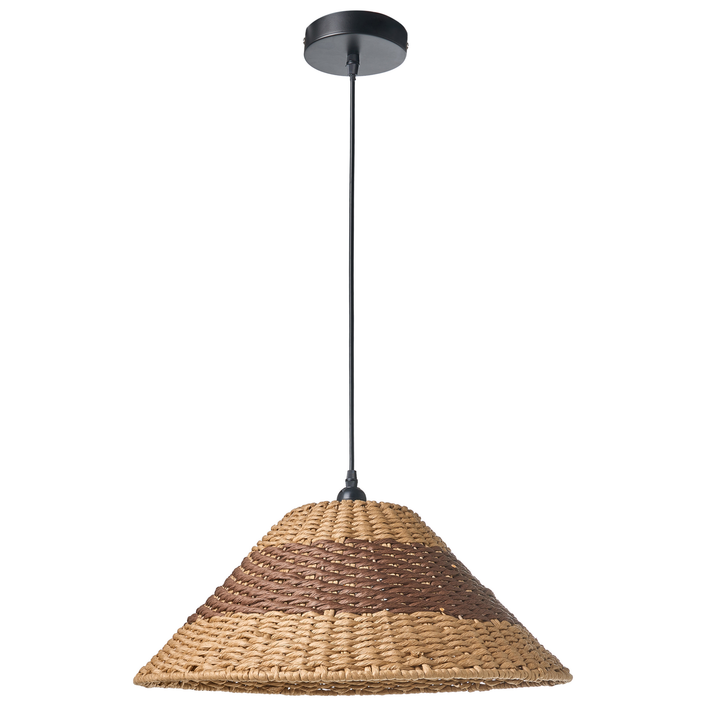 Pendant Lamp Paper Rope Natural Ceiling Light Plaited Shade