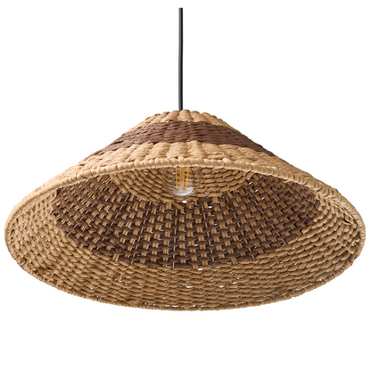 Pendant Lamp Paper Rope Natural Ceiling Light Plaited Shade