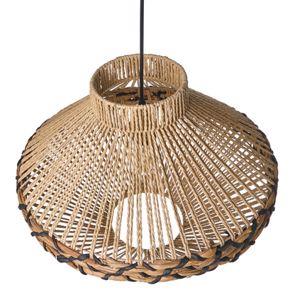 Boho Pendant Lamp Paper Rope Shade