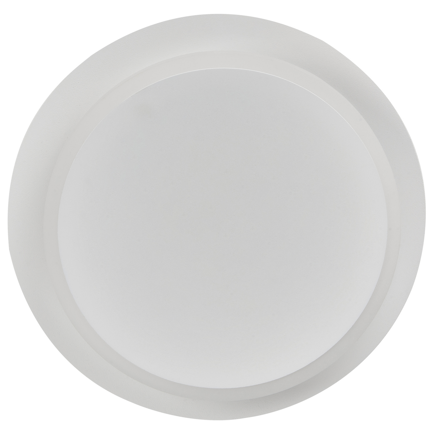 Lighting Set Of 2 Matte White LED Round Shade Wall Lamps