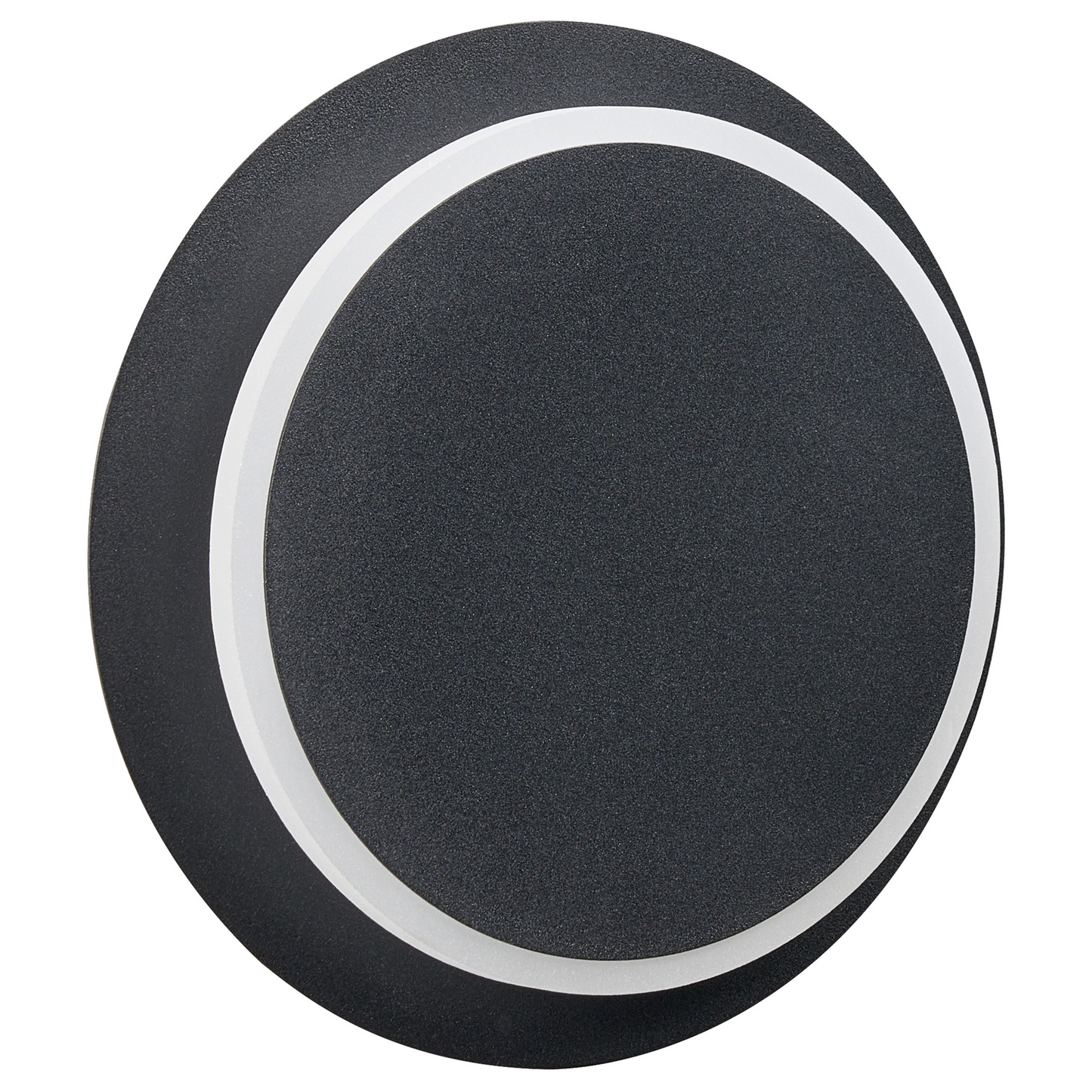 Set of 2 LED Wall Lamps Black Matte Round Shade Adjustable