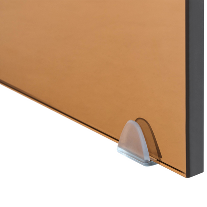 Side Tables 2 Brown Tempered Glass Rectangular Minimalist