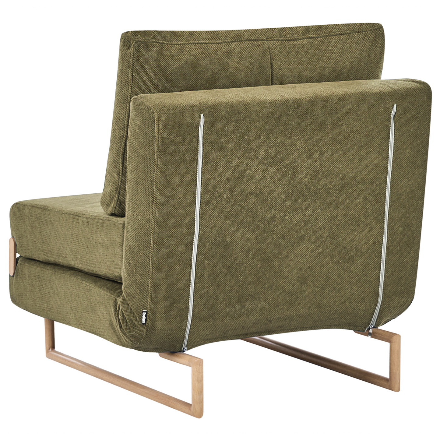 Sofa Bed Green Fabric Sleeper Armchair 5-Position Recline