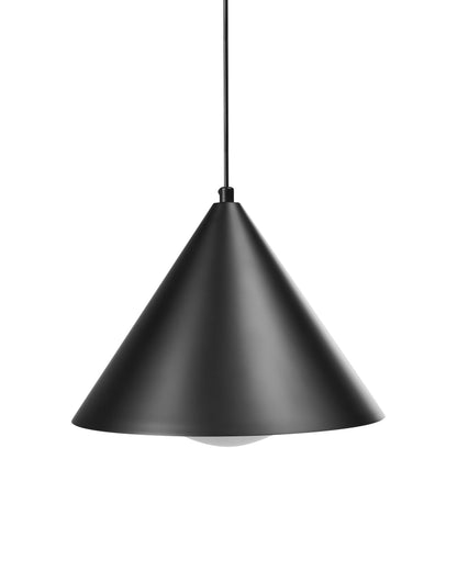 Pendant Lamp Black Metal Cone Modern Lighting Living Room