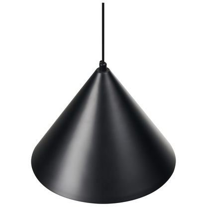 Pendant Lamp Black Metal Cone Modern Lighting Living Room