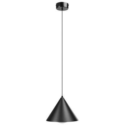 Pendant Lamp Black Metal Cone Modern Lighting Living Room