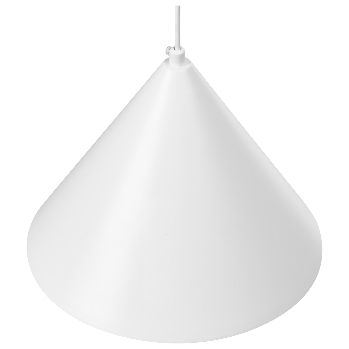 Pendant Lamp White Cone Modern Industrial Ceiling Light For Living Room And Dining Room