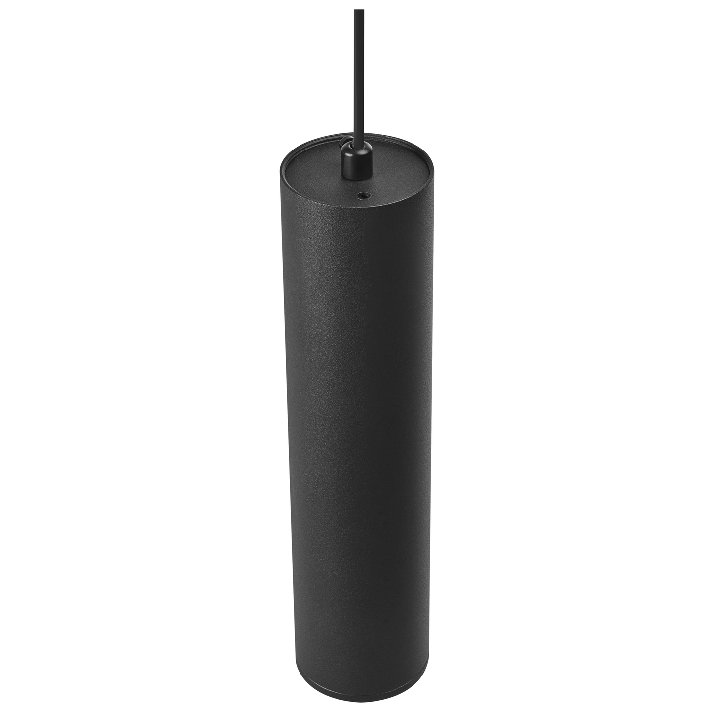 Pendant Lamp Black Metal Modern Hanging Light With Warm LED For Living Room