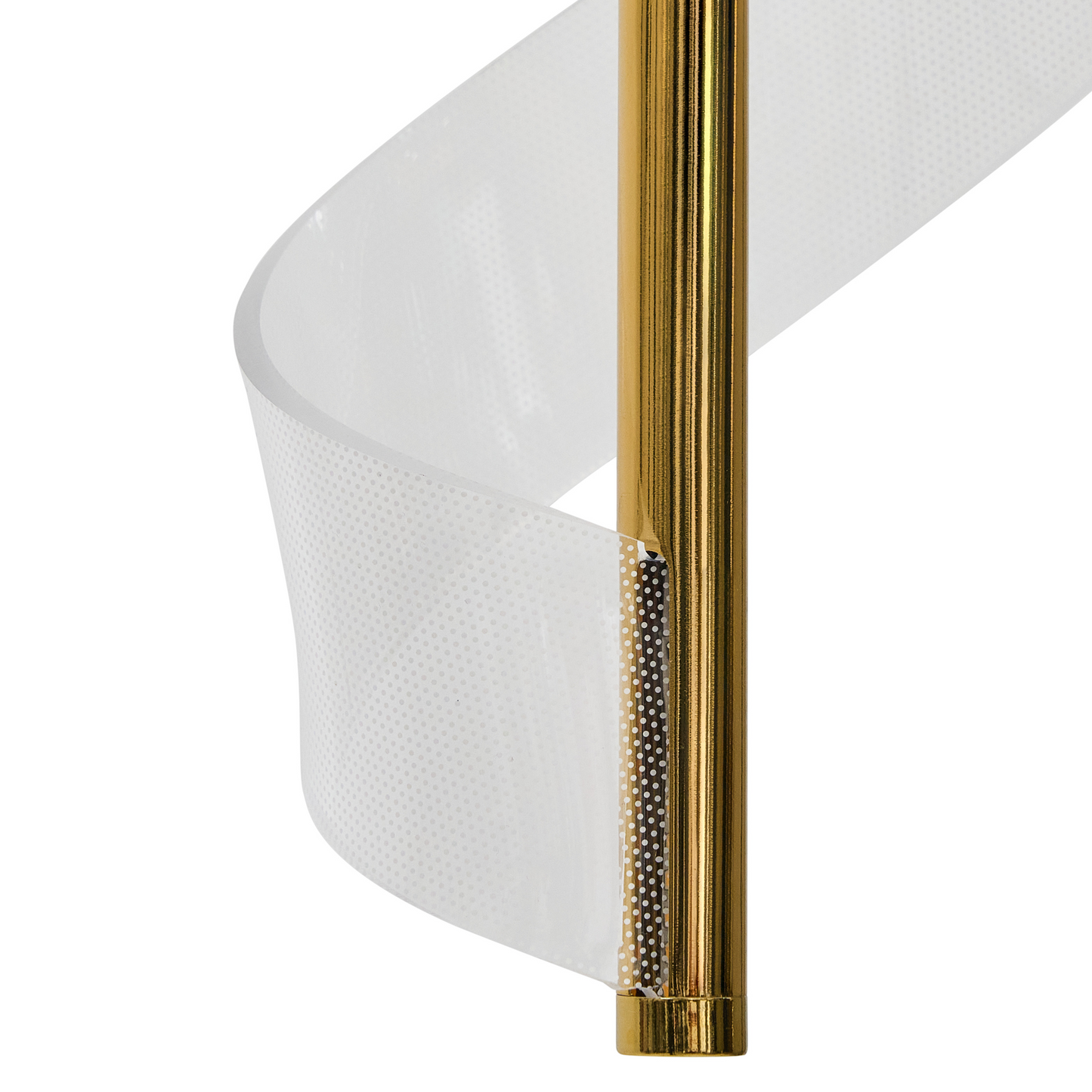 Gold Spiral Pendant Lamp LED Hanging Light For Living Room