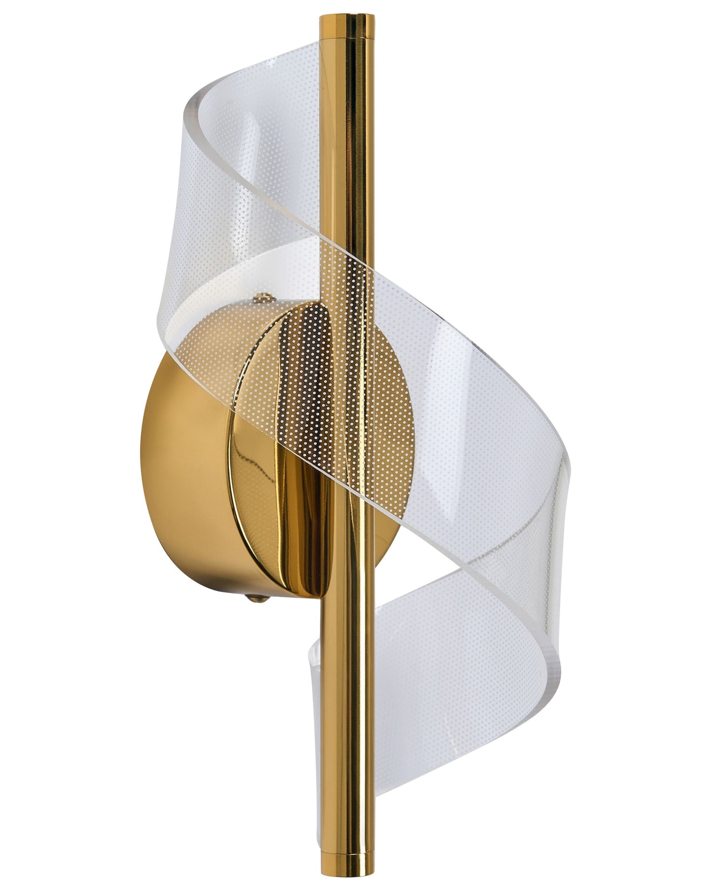 Gold Metal Wall Lamp LED Spiral Modern Light For Living Room Dining Room And Bedroom