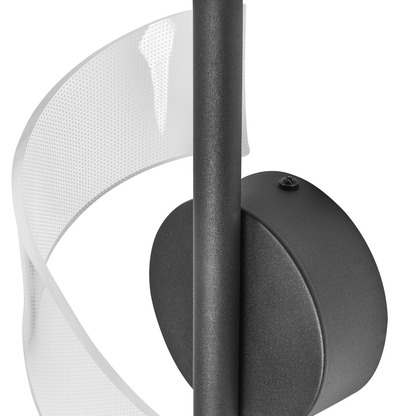 Wall Lamp Black Metal Spiral LED Light Living Room