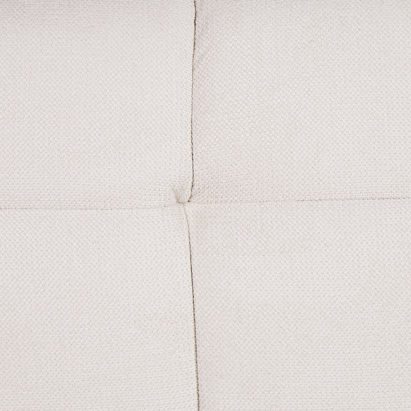 Ottoman Tufted Off-White Fabric Footrest 80 x 88 x 41cm