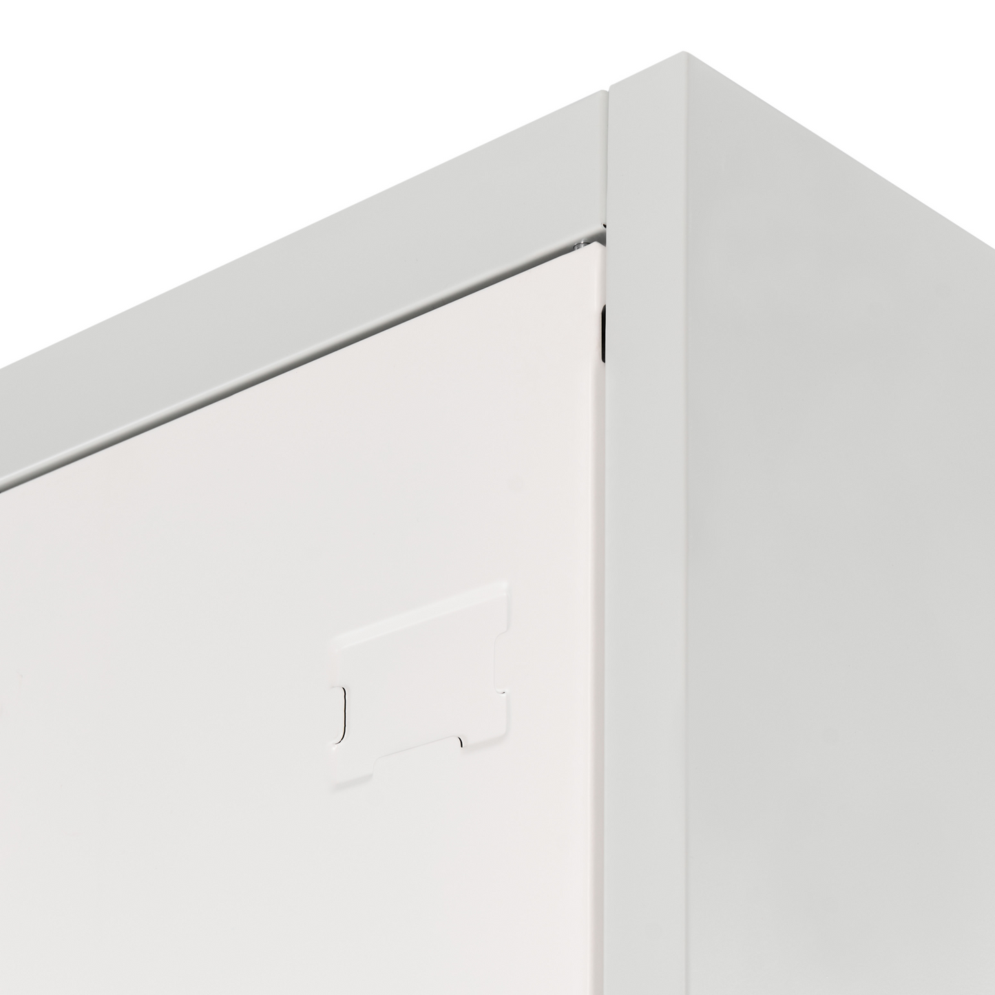 Storage Locker White Grey Metal 2 Door Lockable