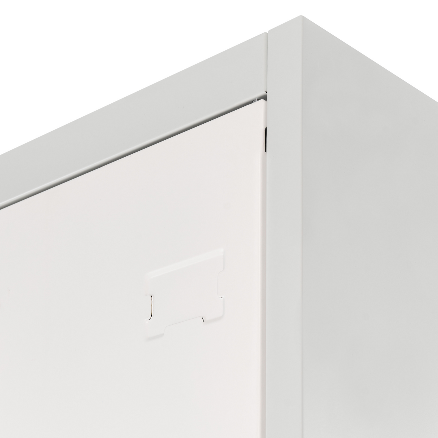 White Grey 2 Tier Lockable Metal Locker