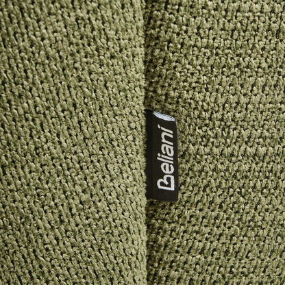 Armchair Green Water-Repellent Quilted Fabric With Armrests