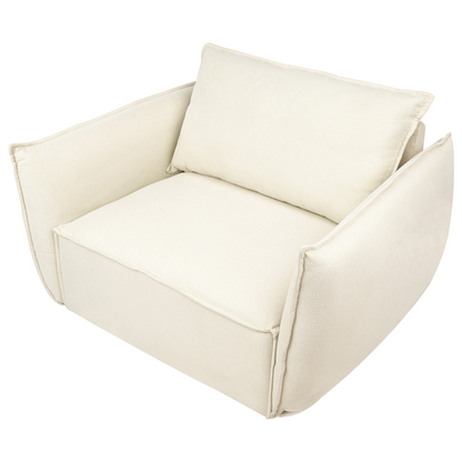 Living Room Set Beige Fabric Upholstery Low Profile Deep Seat