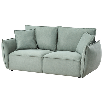 Living Set Light Green Upholstery Low Profile Sofa Chairs