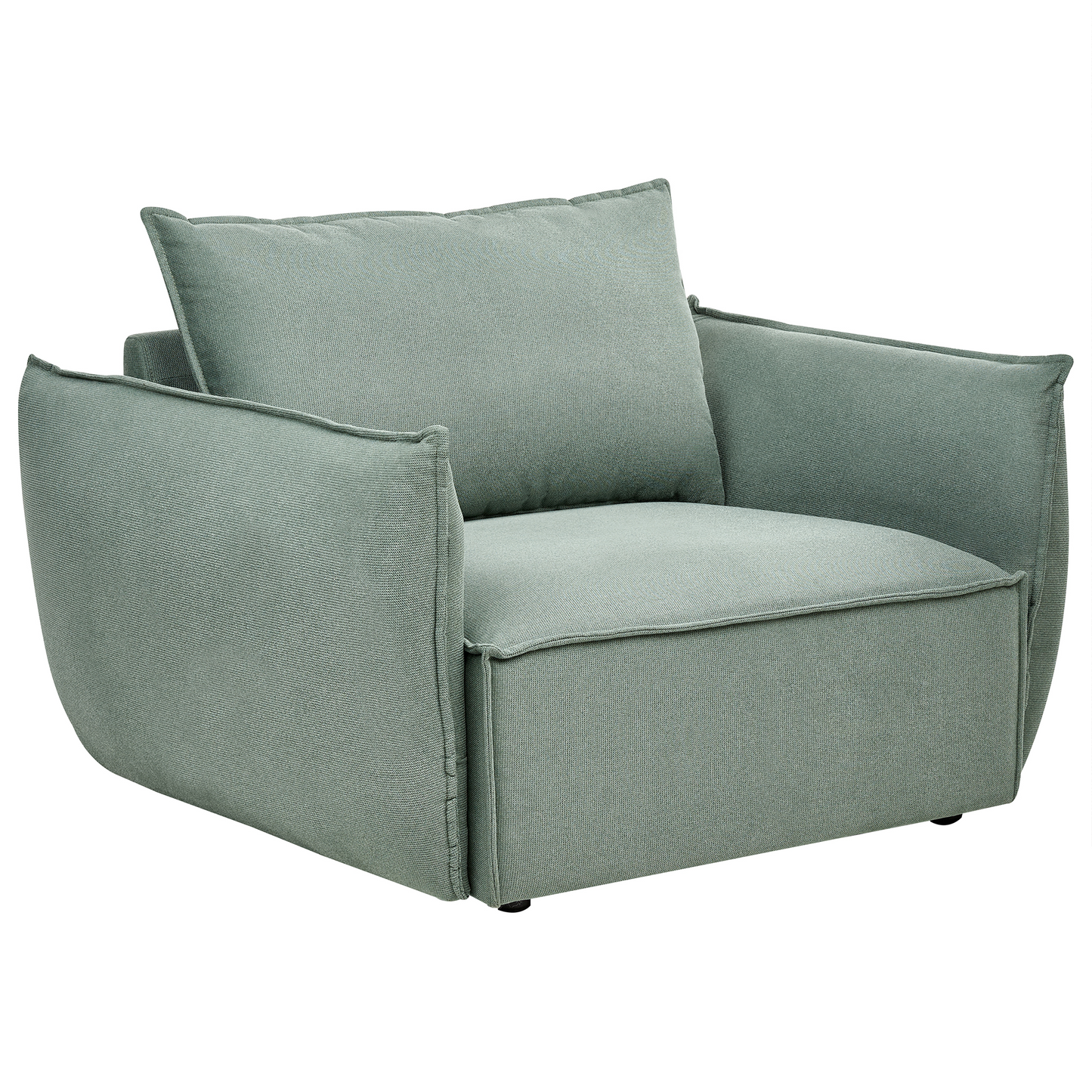 Living Set Light Green Upholstery Low Profile Sofa Chairs