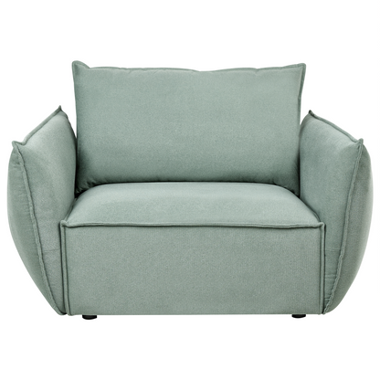 Living Set Light Green Upholstery Low Profile Sofa Chairs