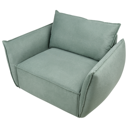 Living Set Light Green Upholstery Low Profile Sofa Chairs