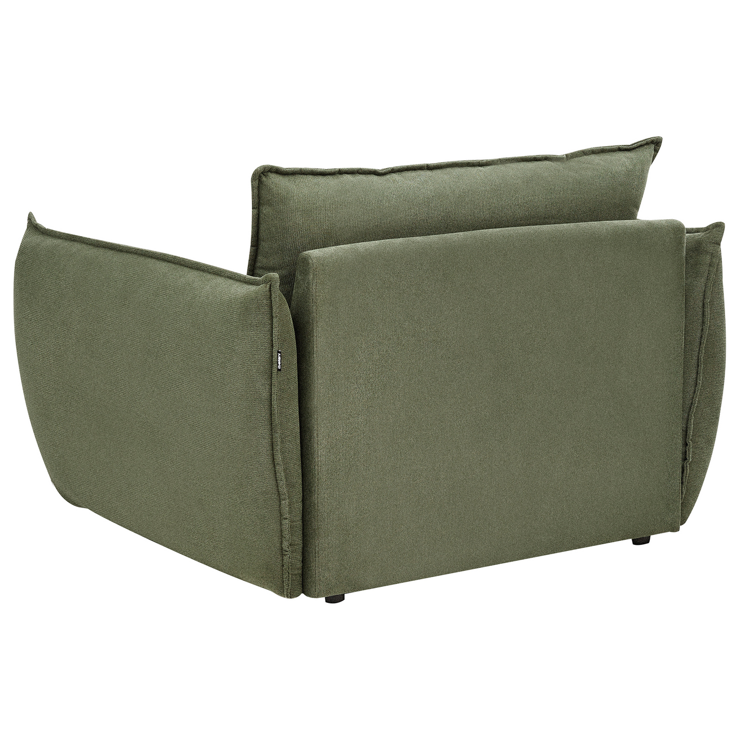 Cosy Living Room Set Green Upholstery Low Profile Deep Wide Seat