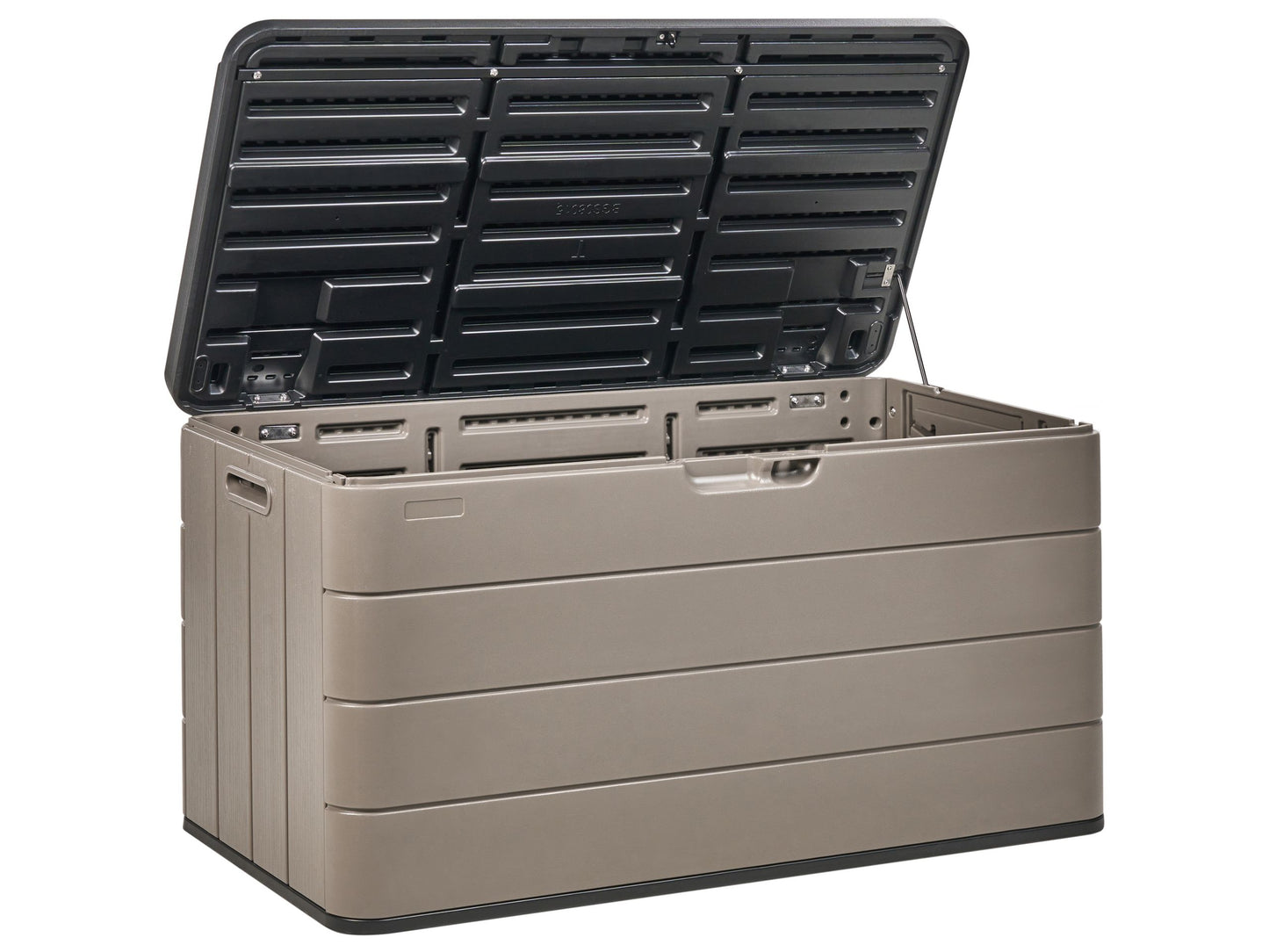 Brown Plastic Storage Box 116 x 60cm With Handles Outdoor