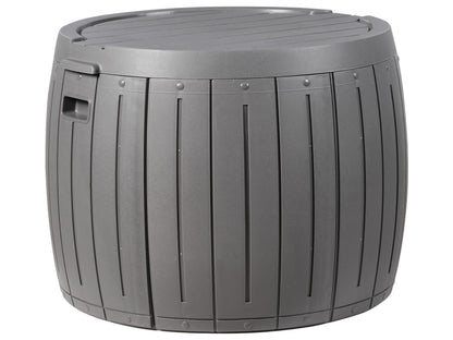 Grey Plastic Outdoor Storage Box 56cm Twist Lid