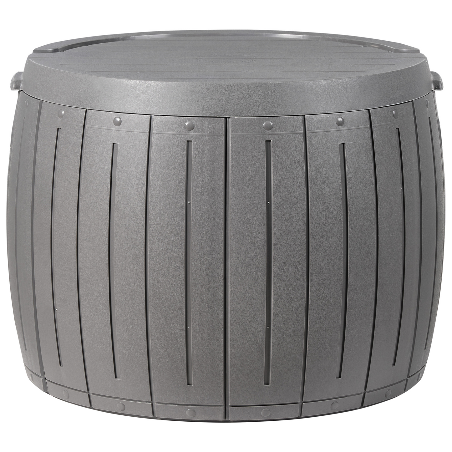 Grey Plastic Outdoor Storage Box 56cm Twist Lid