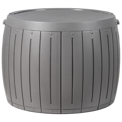 Grey Plastic Outdoor Storage Box 56cm Twist Lid