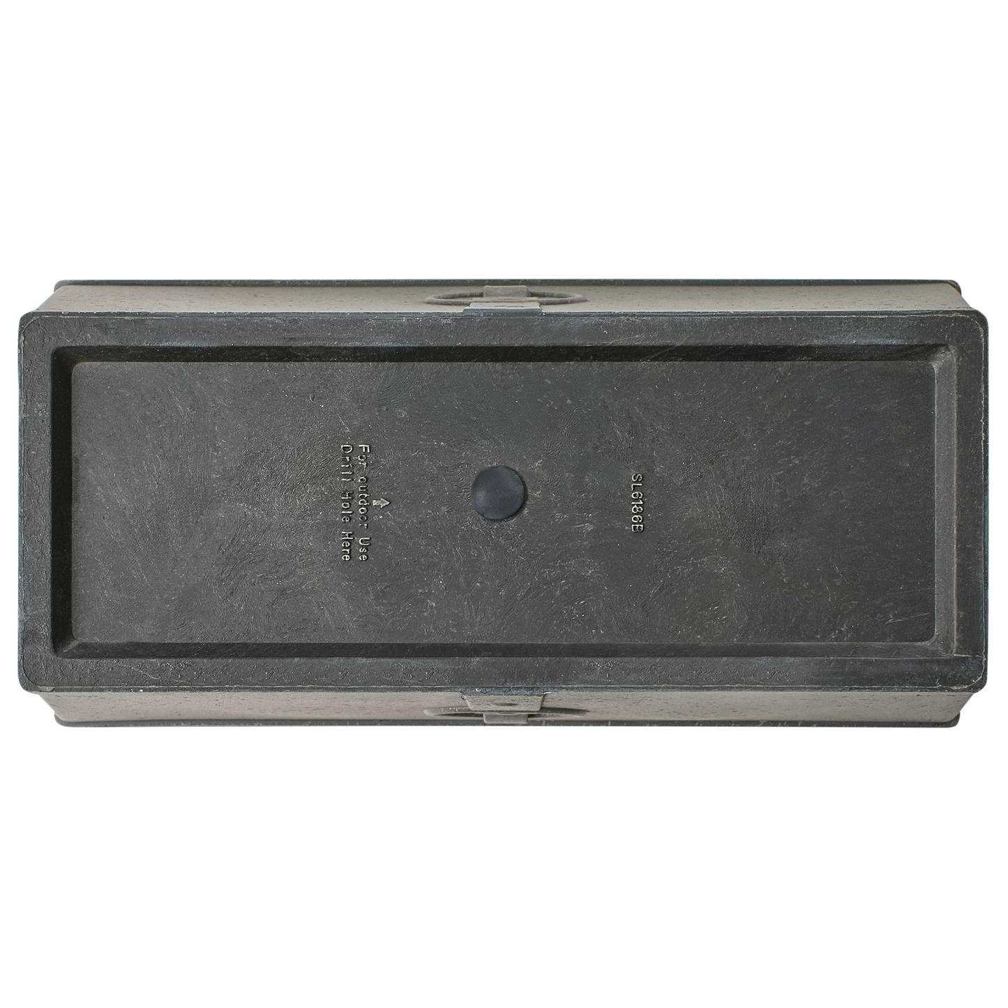 Grey Fibre Clay Planters Set Of 2 Rectangular 60 x 30cm All Weather Indoor Outdoor