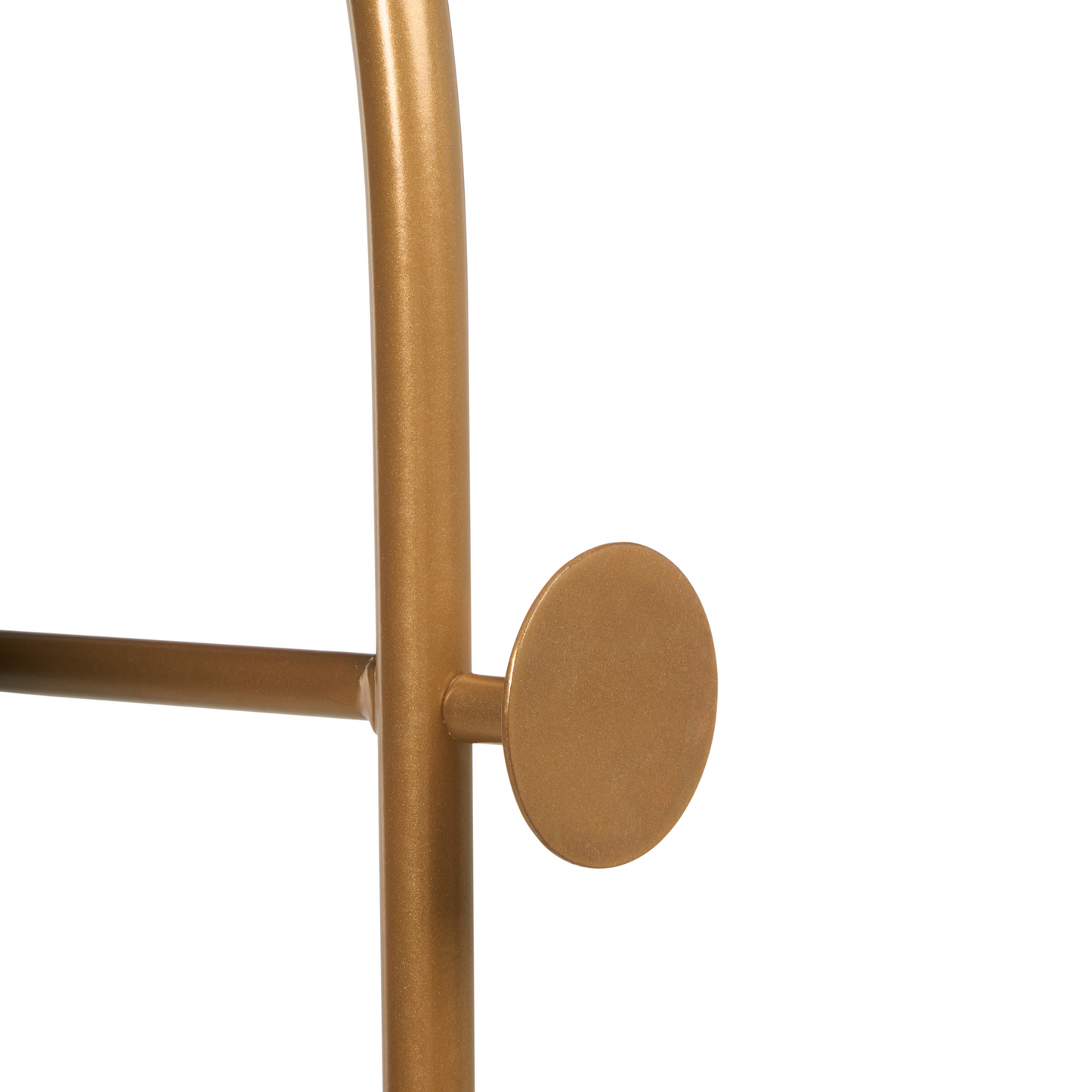 Clothes Rack Gold White Marble Freestanding 174cm Shelf