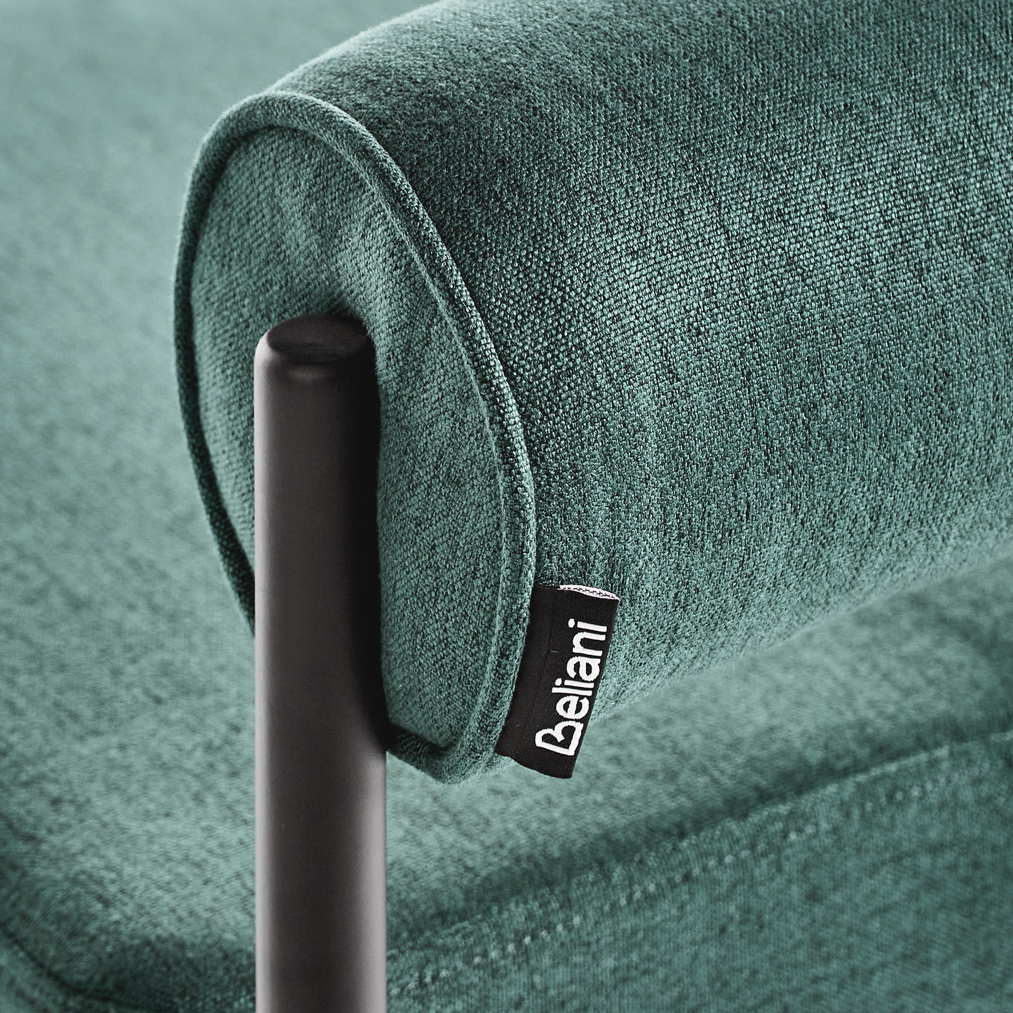Teal Bar Chair Set Of 2 With Roll Backrest