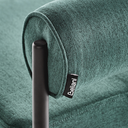 Teal Bar Chair Set Of 2 With Roll Backrest