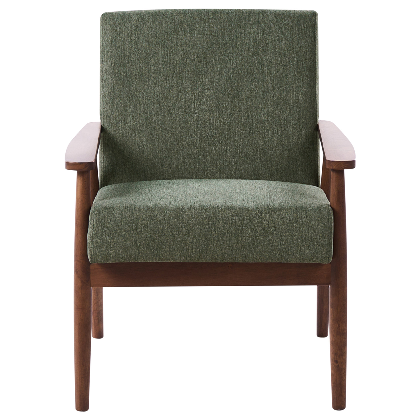 Living Room Set Green And Dark Brown Retro Wood Frame