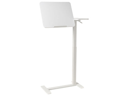 Manual Adjustable Sit Stand Laptop Desk White Steel 70 x 40cm