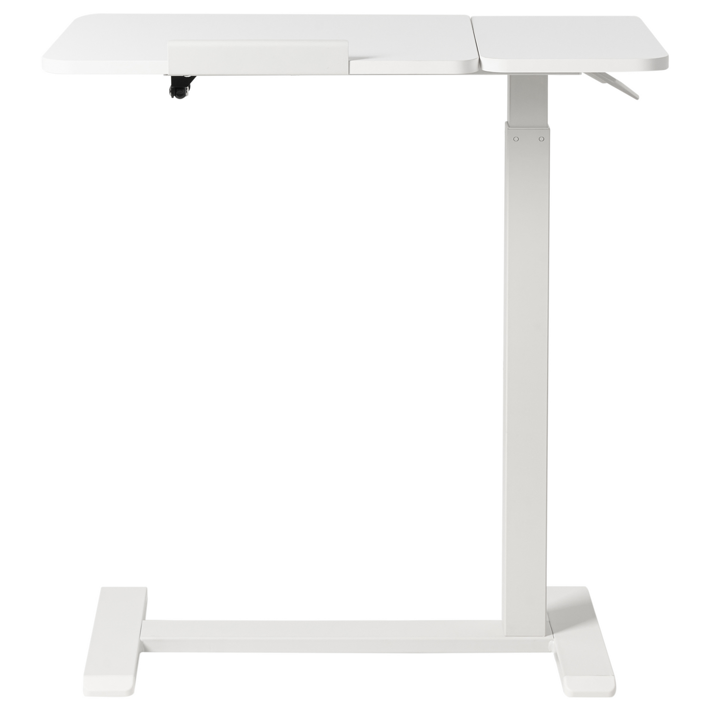 Manual Adjustable Sit Stand Laptop Desk White Steel 70 x 40cm
