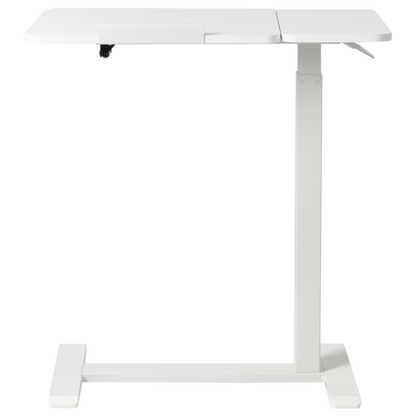 Manual Adjustable Sit Stand Laptop Desk White Steel 70 x 40cm