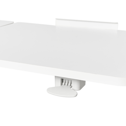 Manual Adjustable Sit Stand Laptop Desk White Steel 70 x 40cm