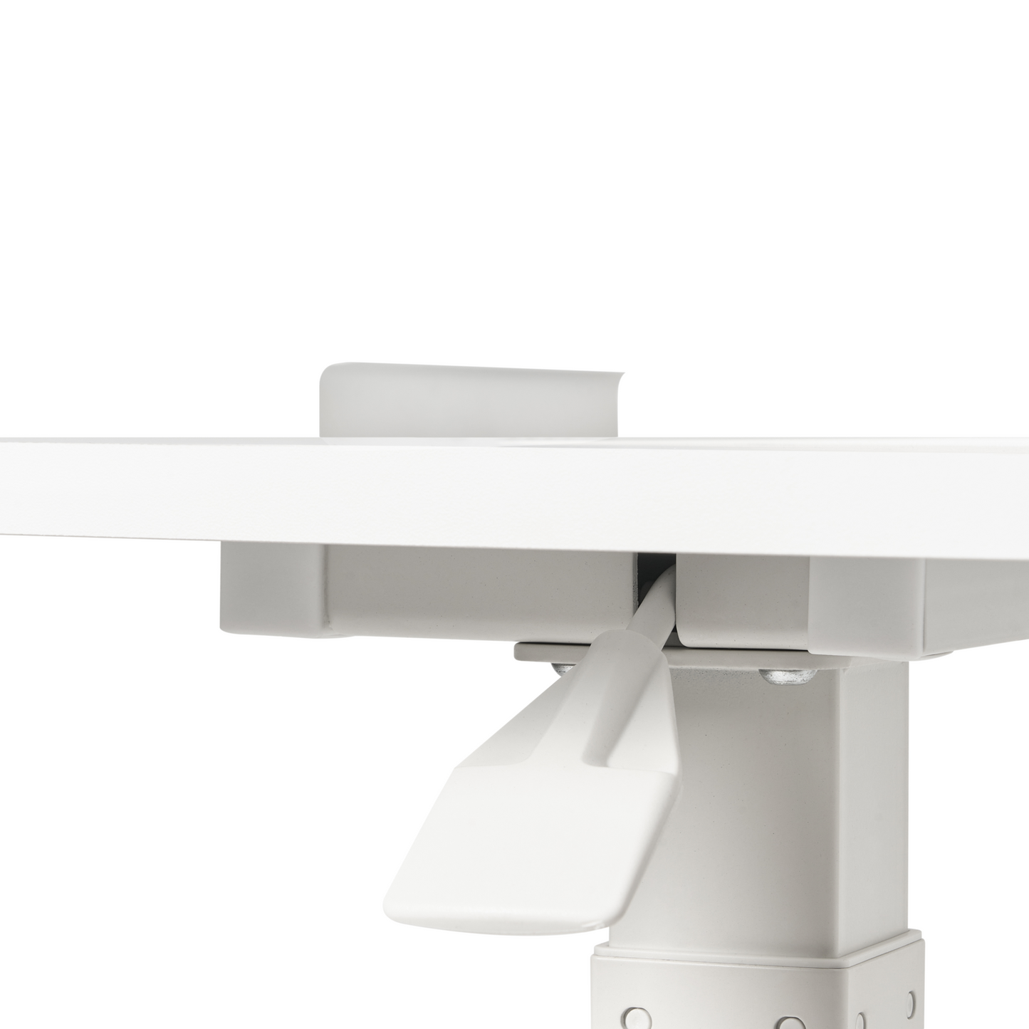 Manual Adjustable Sit Stand Laptop Desk White Steel 70 x 40cm