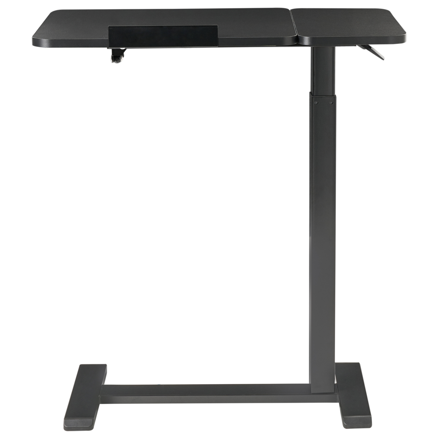 Manually Adjustable Laptop Desk Black Steel Frame 70 x 40cm Sit Stand Office