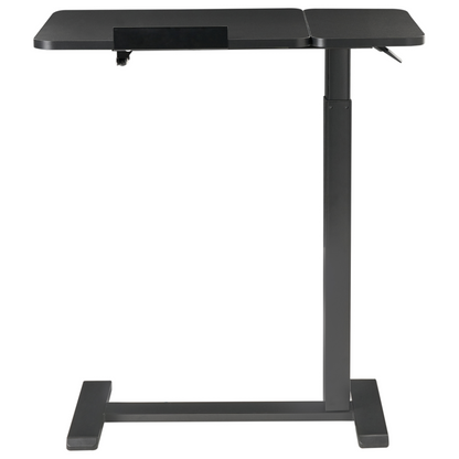 Manually Adjustable Laptop Desk Black Steel Frame 70 x 40cm Sit Stand Office