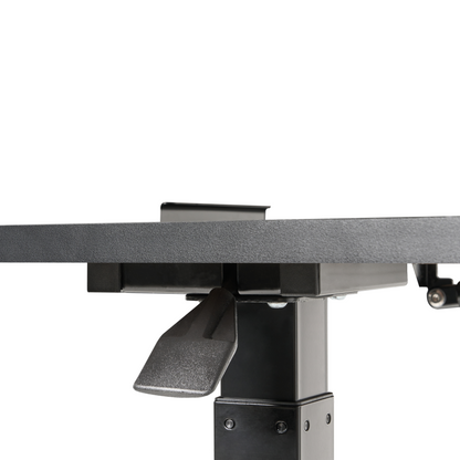 Manually Adjustable Laptop Desk Black Steel Frame 70 x 40cm Sit Stand Office