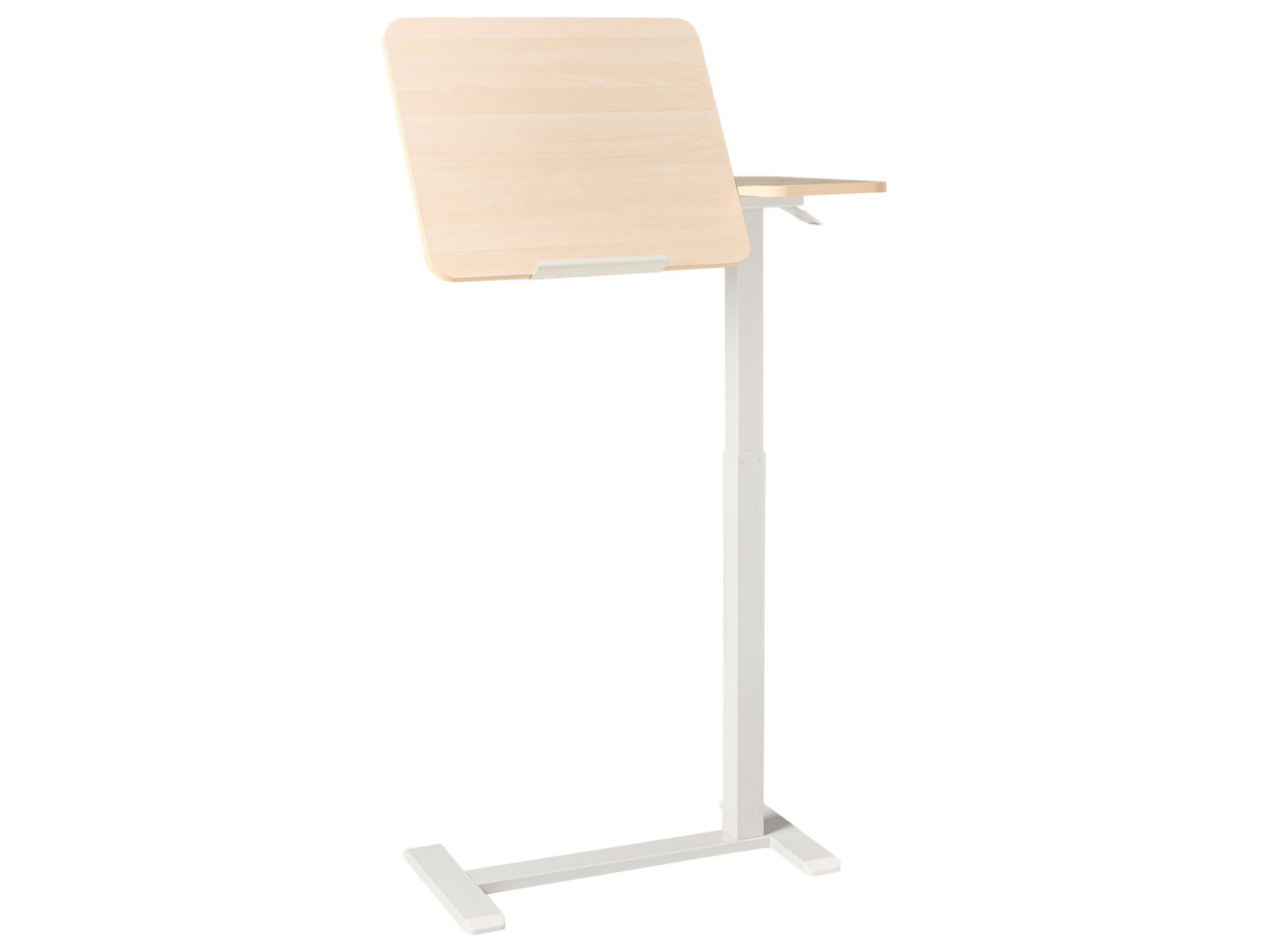 Manually Adjustable Laptop Desk Brown White 70 x 40cm