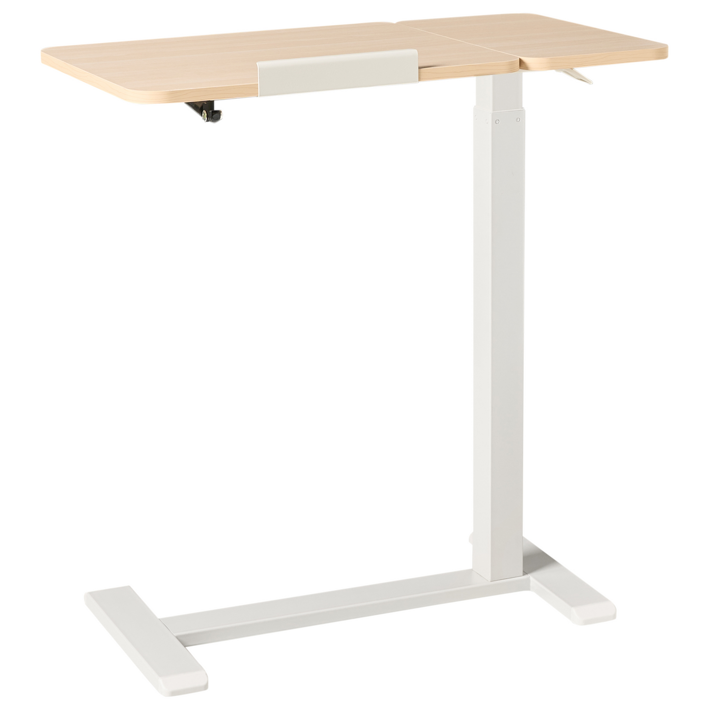 Manually Adjustable Laptop Desk Brown White 70 x 40cm
