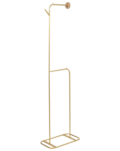 Gold Iron Clothes Rail 171cm Freestanding Rack