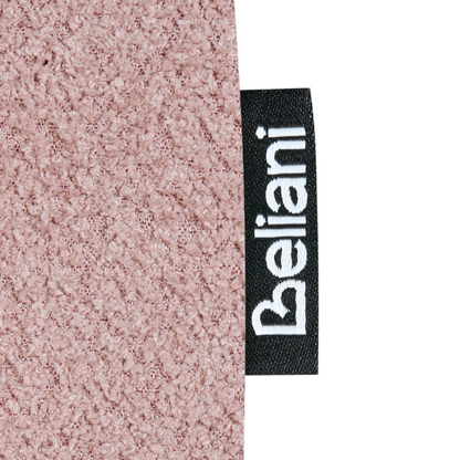 Light Pink Boucle Armchair For Kids With Armrests Nursery