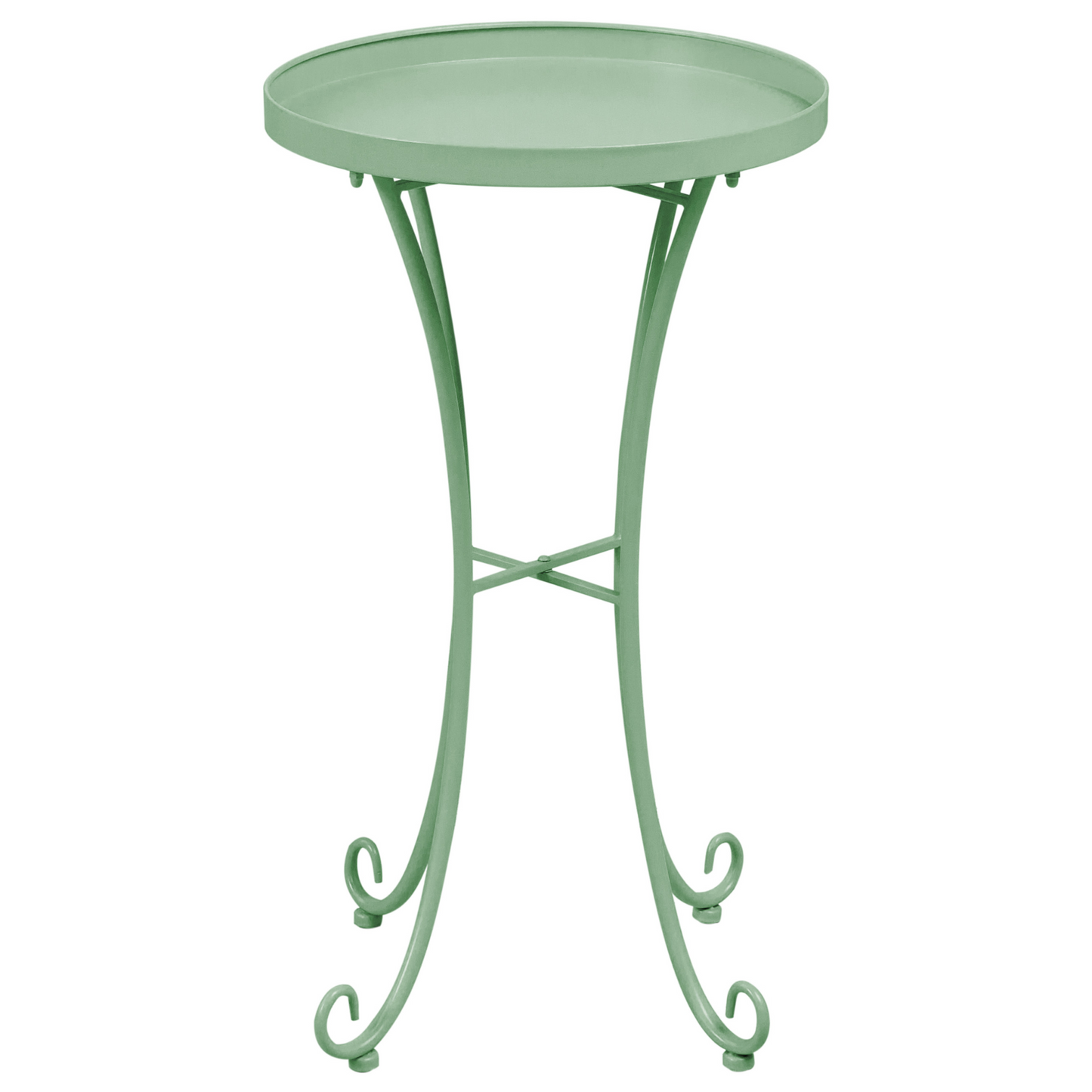 Heritage Outdoor Green Metal Bench Set 2-Seater With Table Vintage