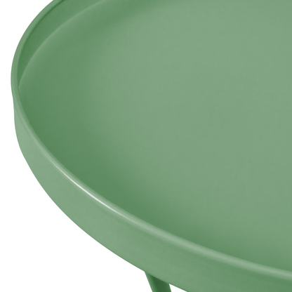 Heritage Outdoor Green Metal Bench Set 2-Seater With Table Vintage